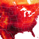 Air temperature map of the U.S. on July 31, 2022.